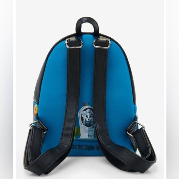 Loungefly Disney The Haunted Mansion Cartoon Artwork Mini Backpack - Picture 3 of 4